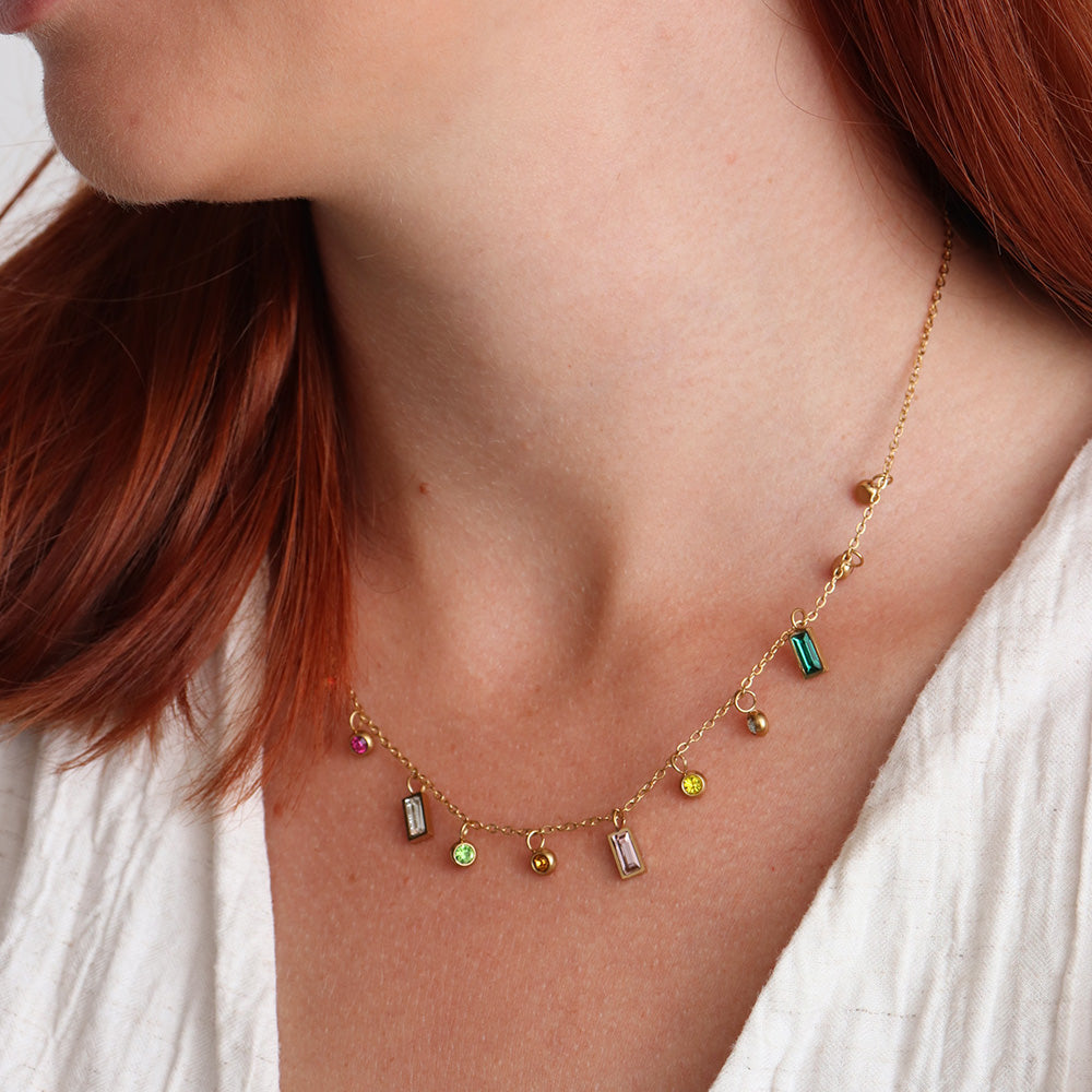 Bejeweled Necklace - Gold
