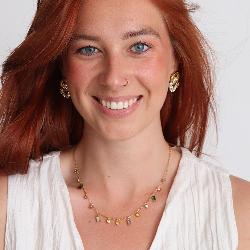 Bejeweled Necklace - Gold