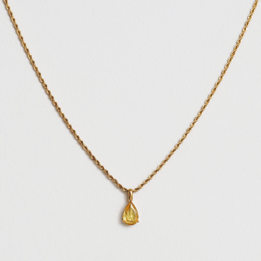 Birthstone Necklace - Gold