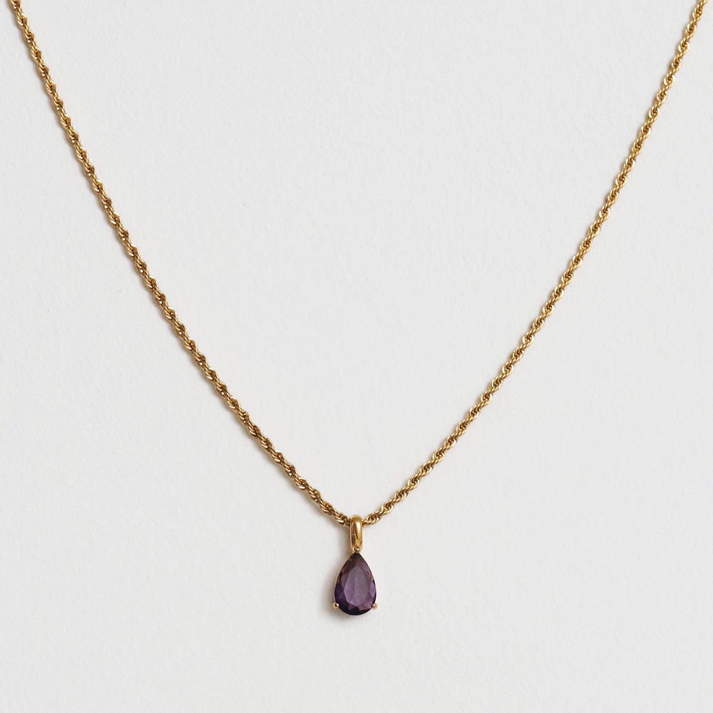 Birthstone Necklace - Gold
