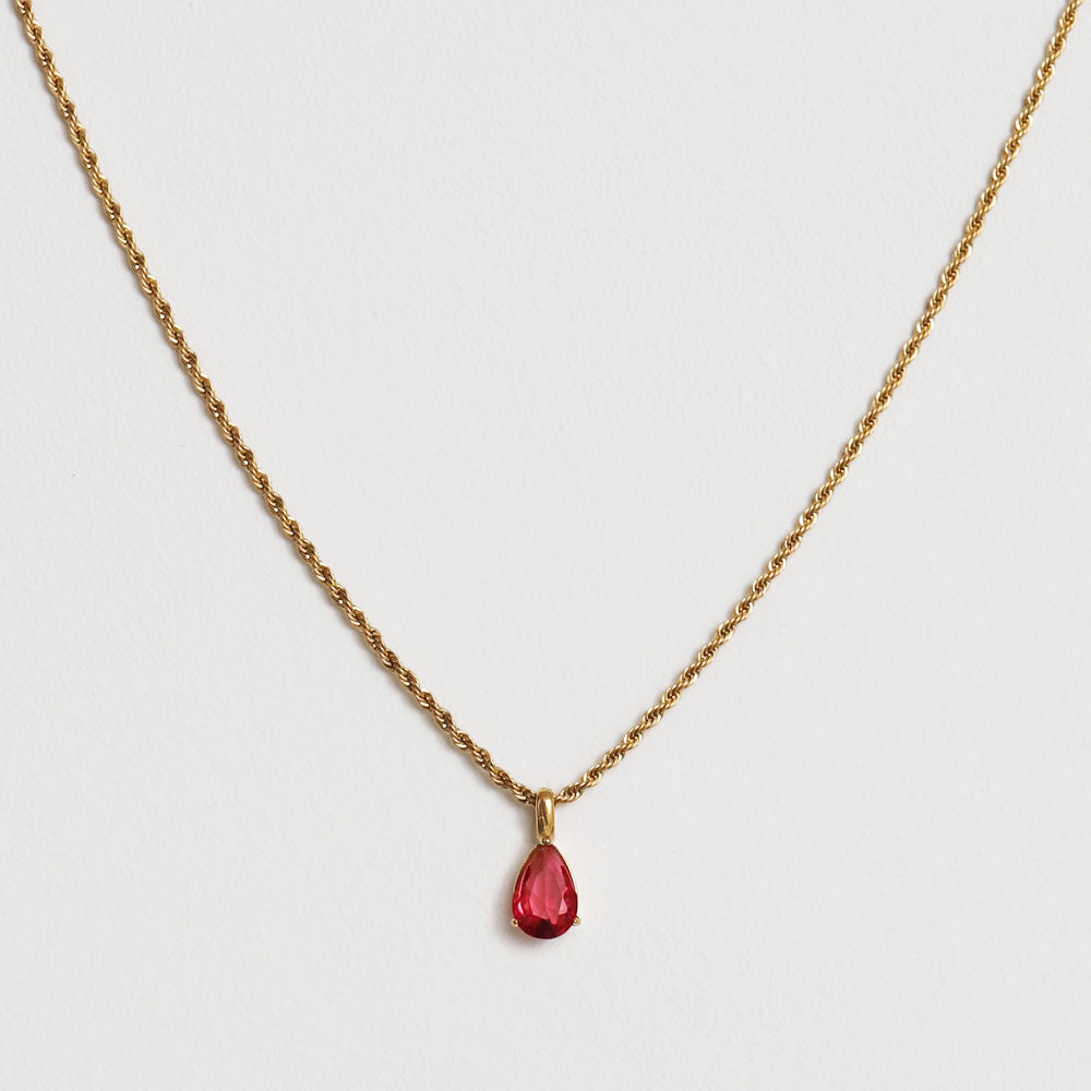Birthstone Necklace - Gold
