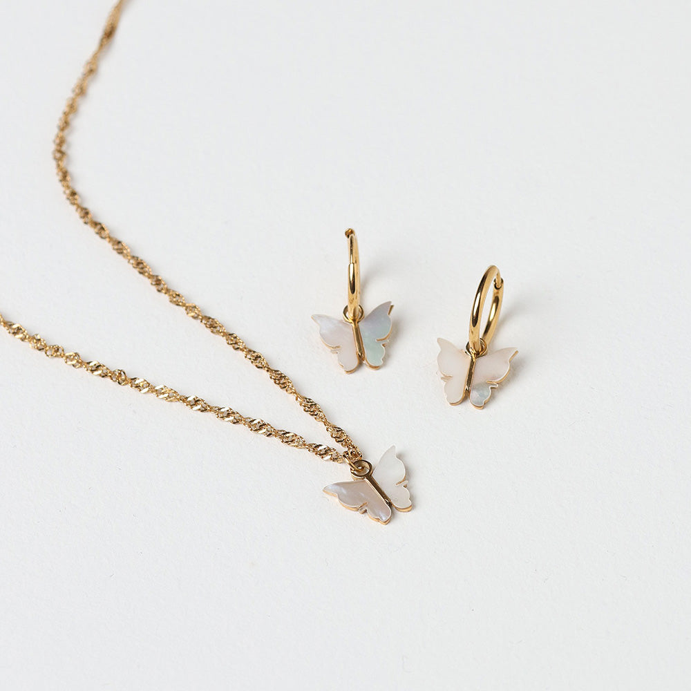 Orecchini a farfalla - Oro