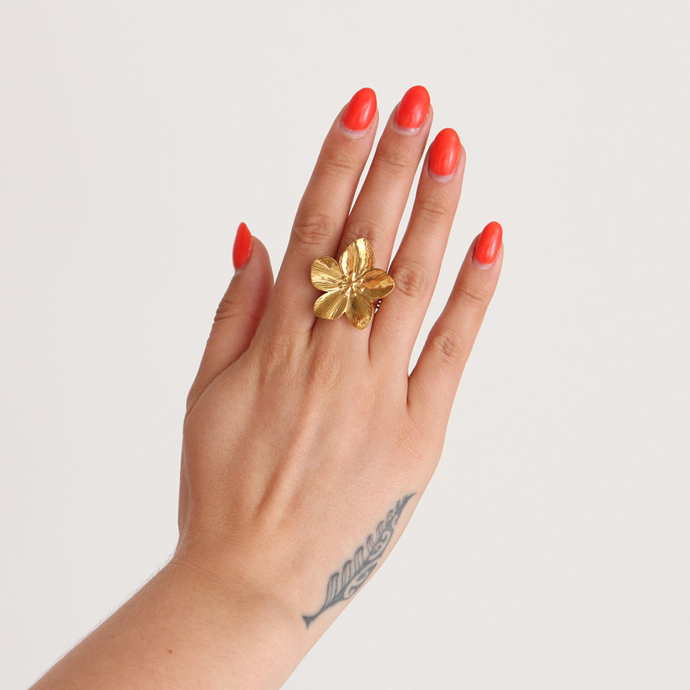Flower Ring - Gold