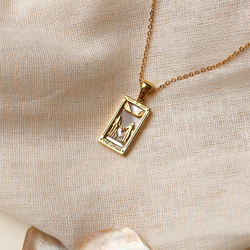 Collana con ciondolo Gli Amanti - Oro