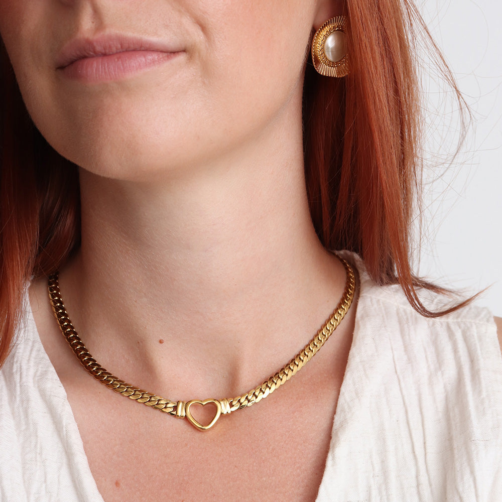 Heart Choker - Gold