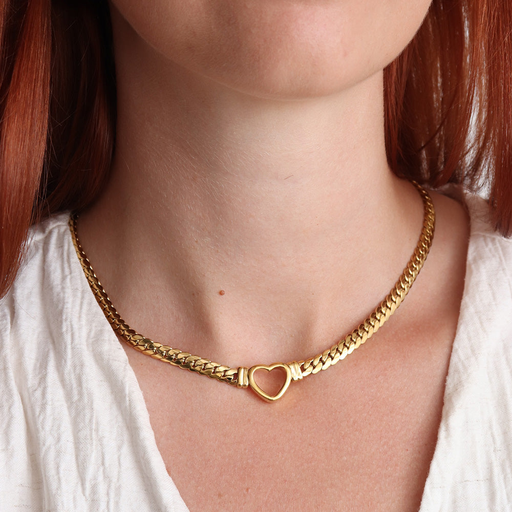 Heart Choker - Gold