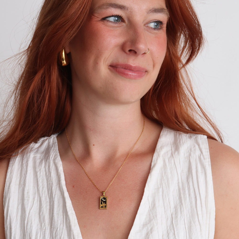 Knight of Cups Pendant Necklace - Gold