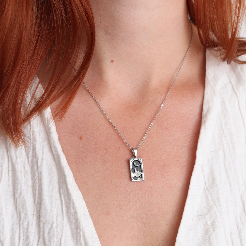 Knight of Cups Pendant Necklace - Silver