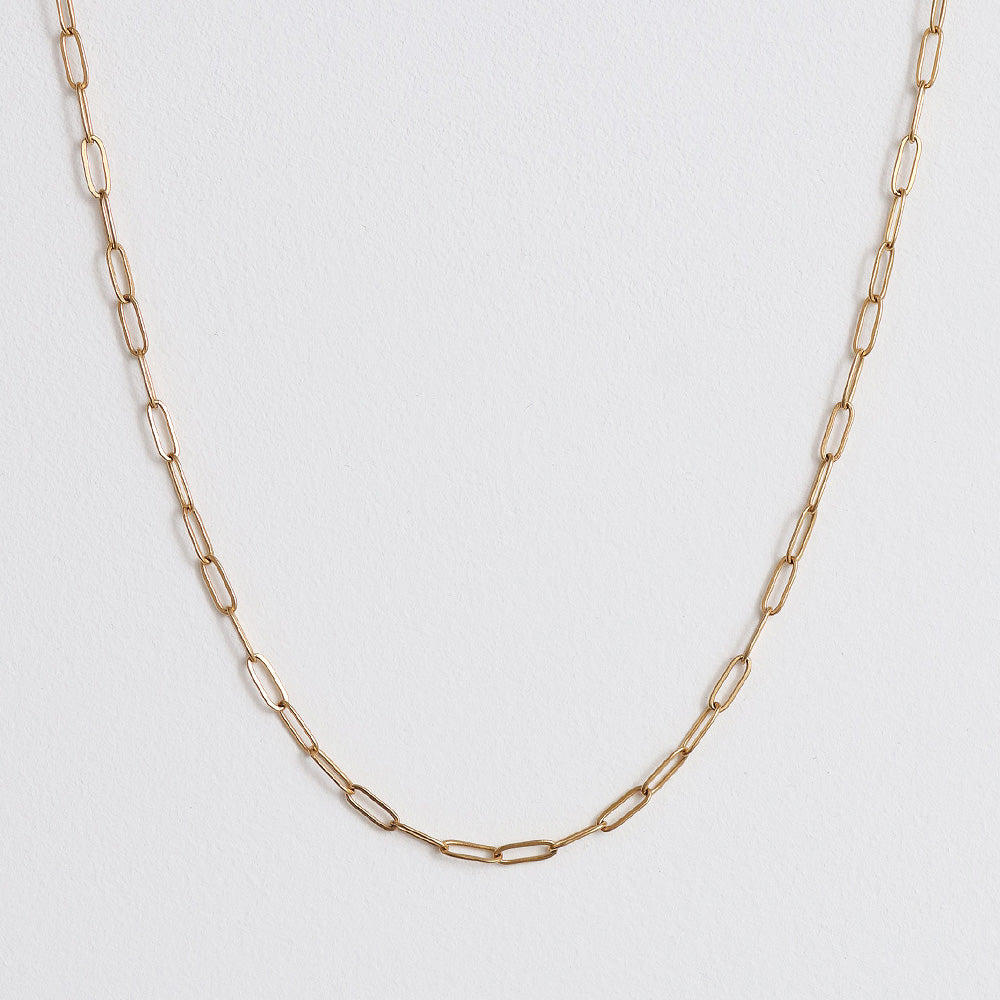 Collana minimalista con graffetta - Oro