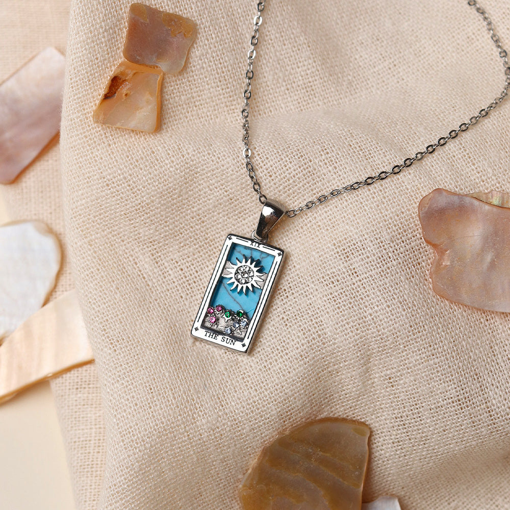 Collana con ciondolo Sole - Argento