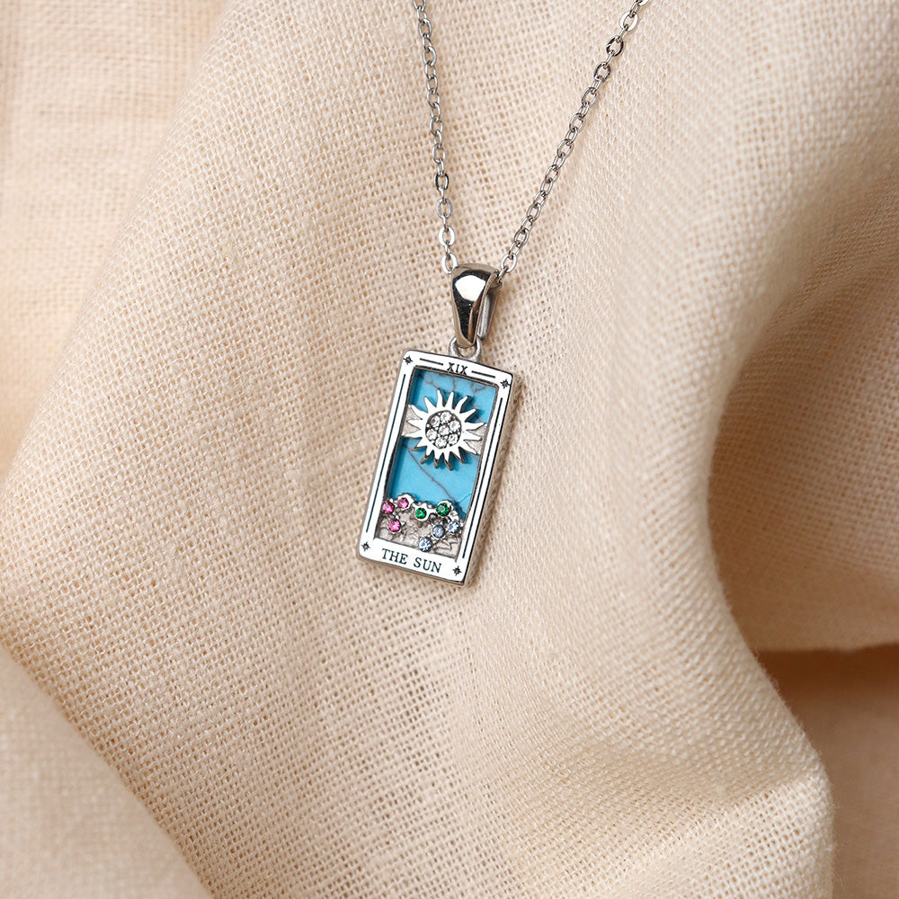 Collana con ciondolo Sole - Argento