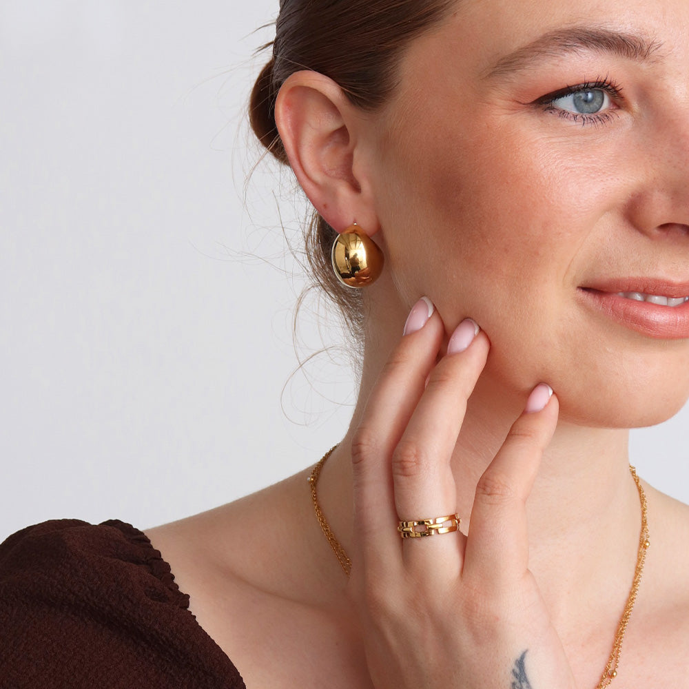 Soph Statement Earrings - Gold