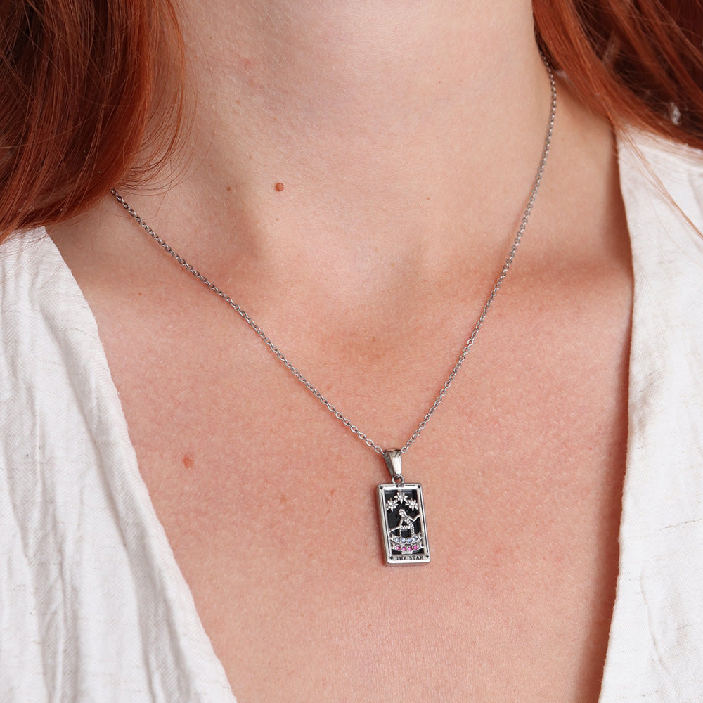 Collana con pendente a stella - Argento