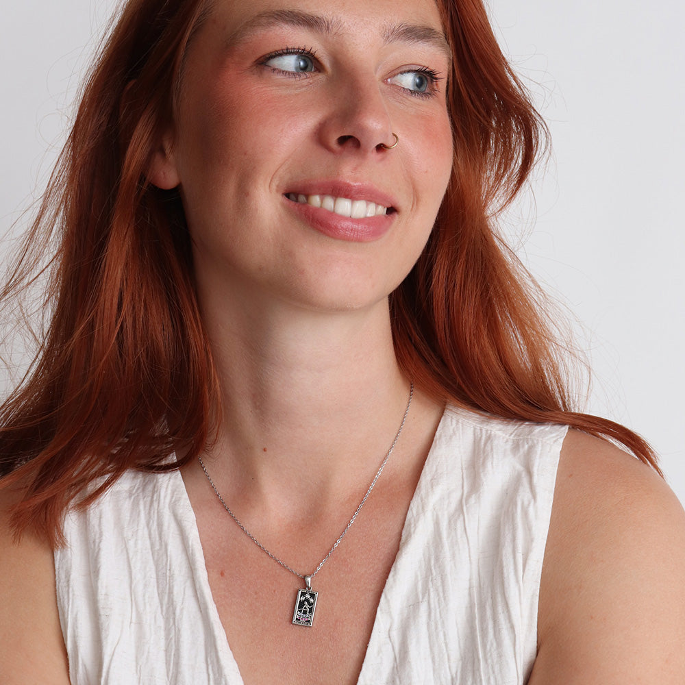 Collana con pendente a stella - Argento