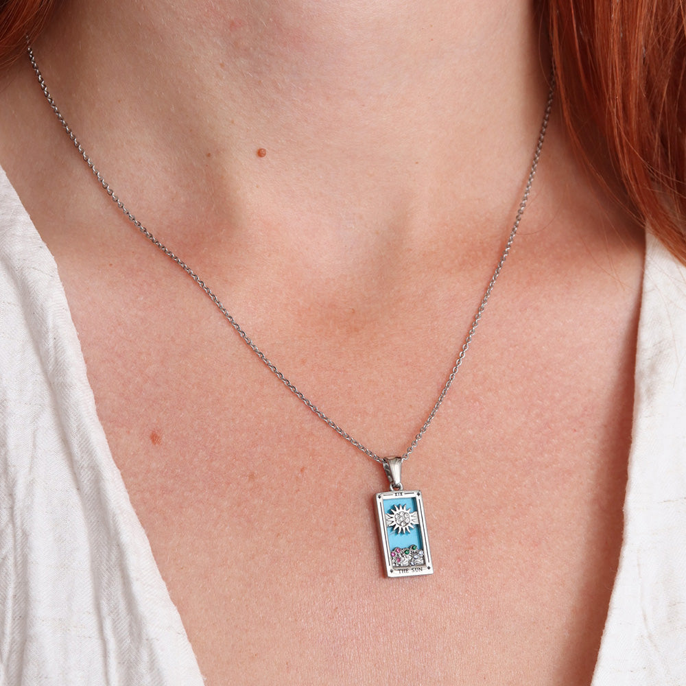 Collana con ciondolo Sole - Argento