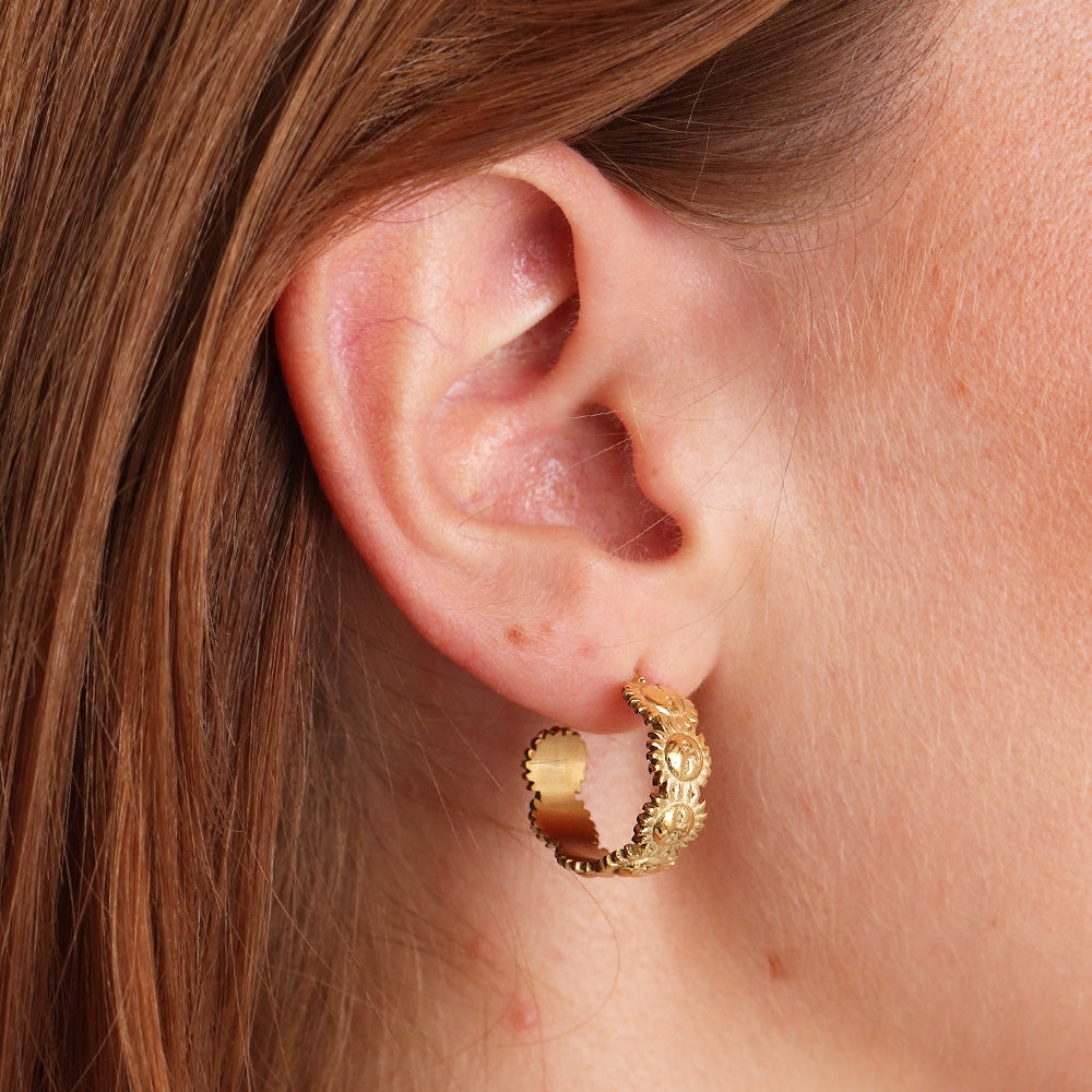 Barb-Ohrringe – Gold