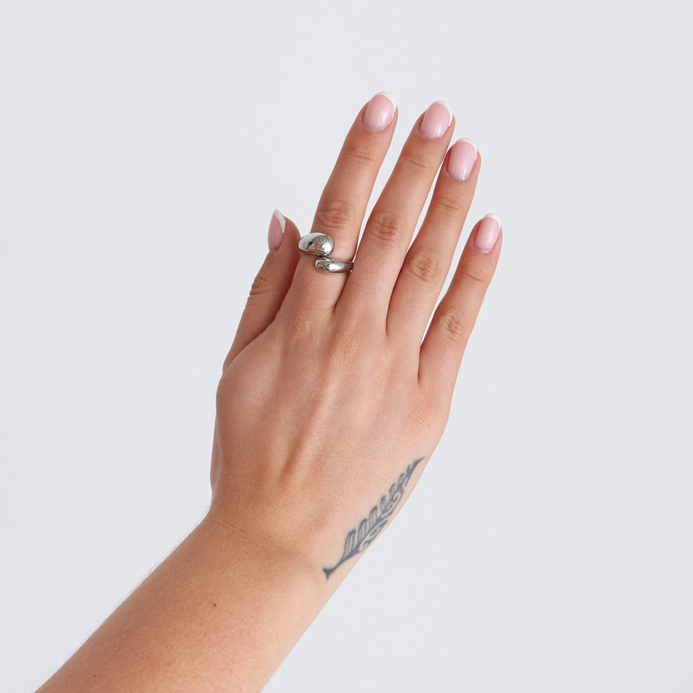 Large Twist Ring - Silver