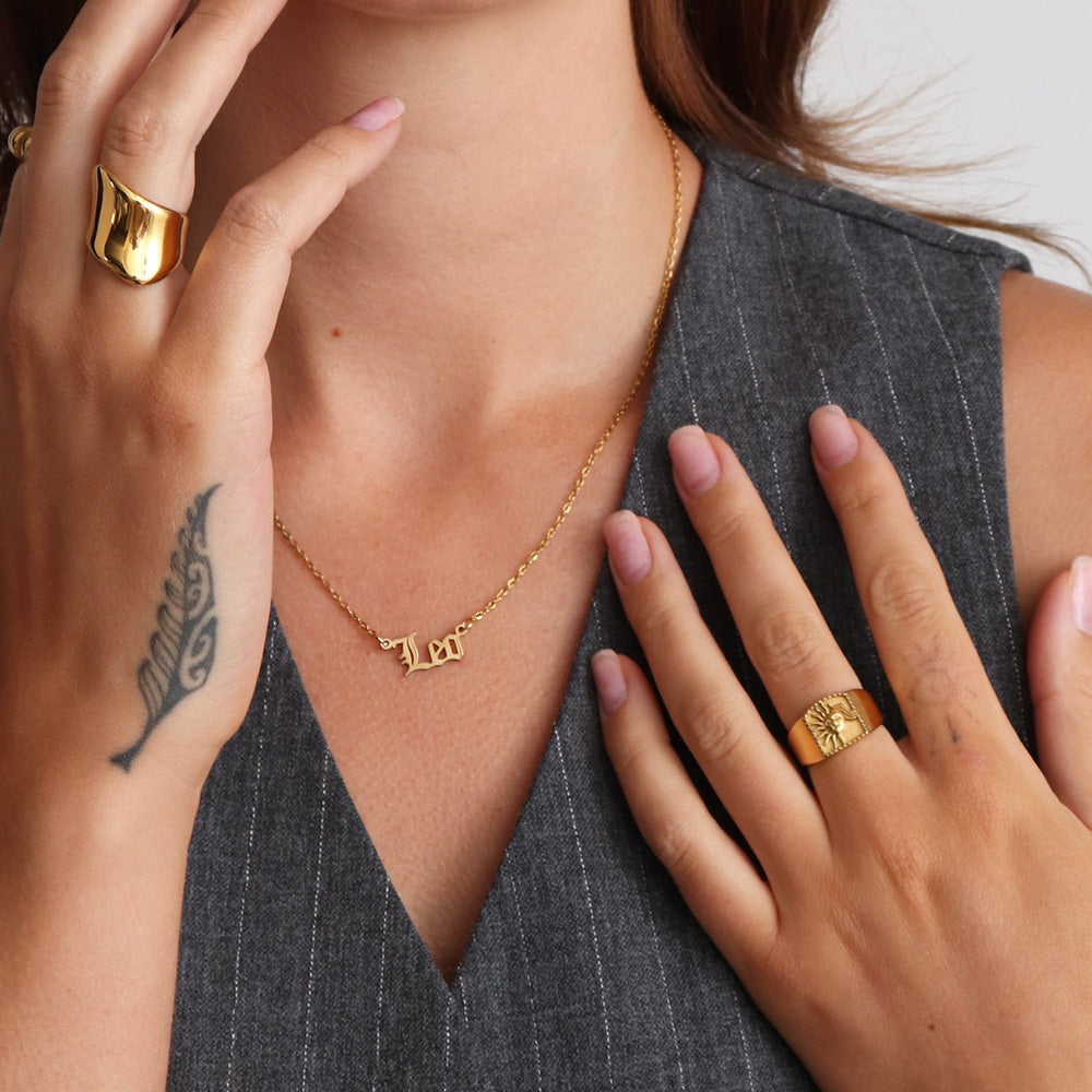 Collana con ciondolo Luna - Oro