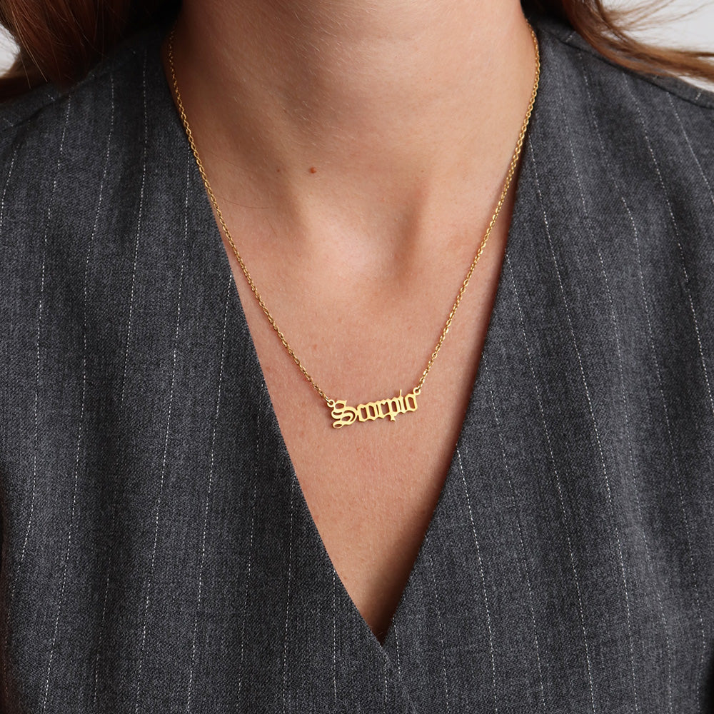 Collana con ciondolo Luna - Oro