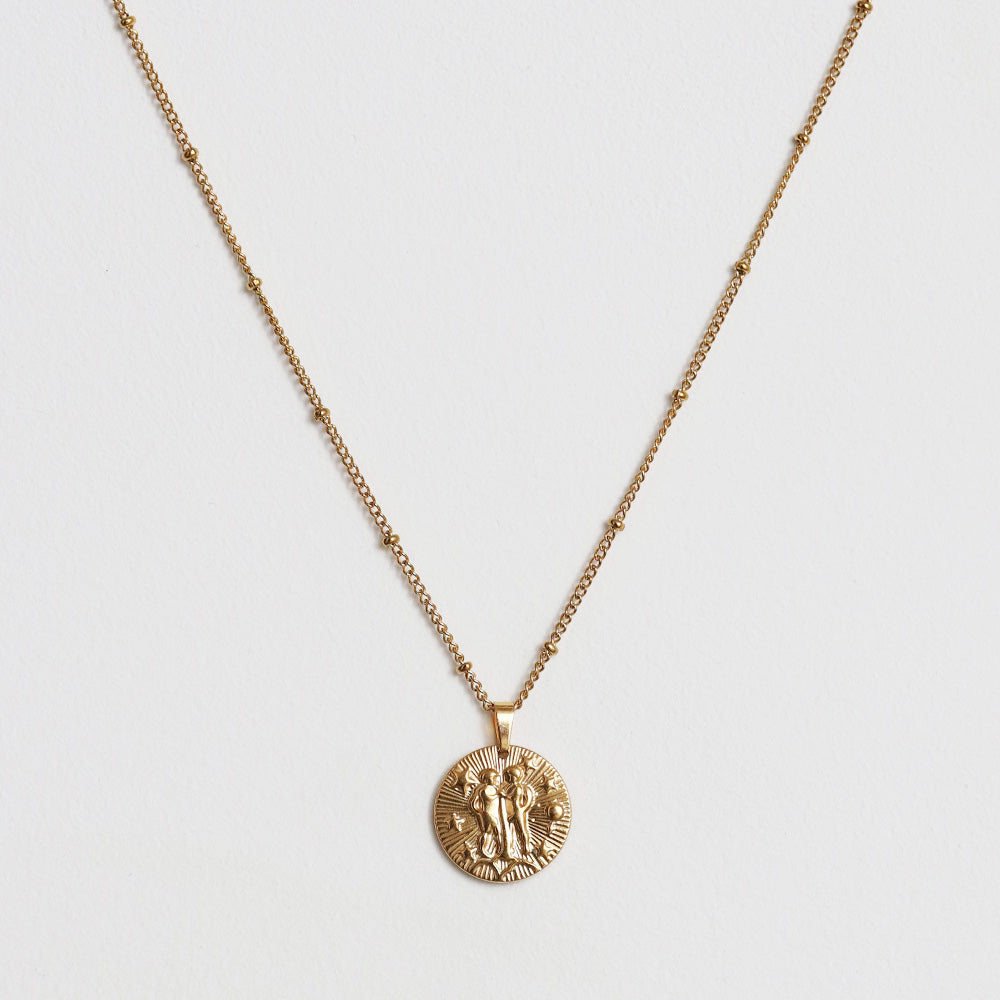 Collana con ciondolo Luna - Oro