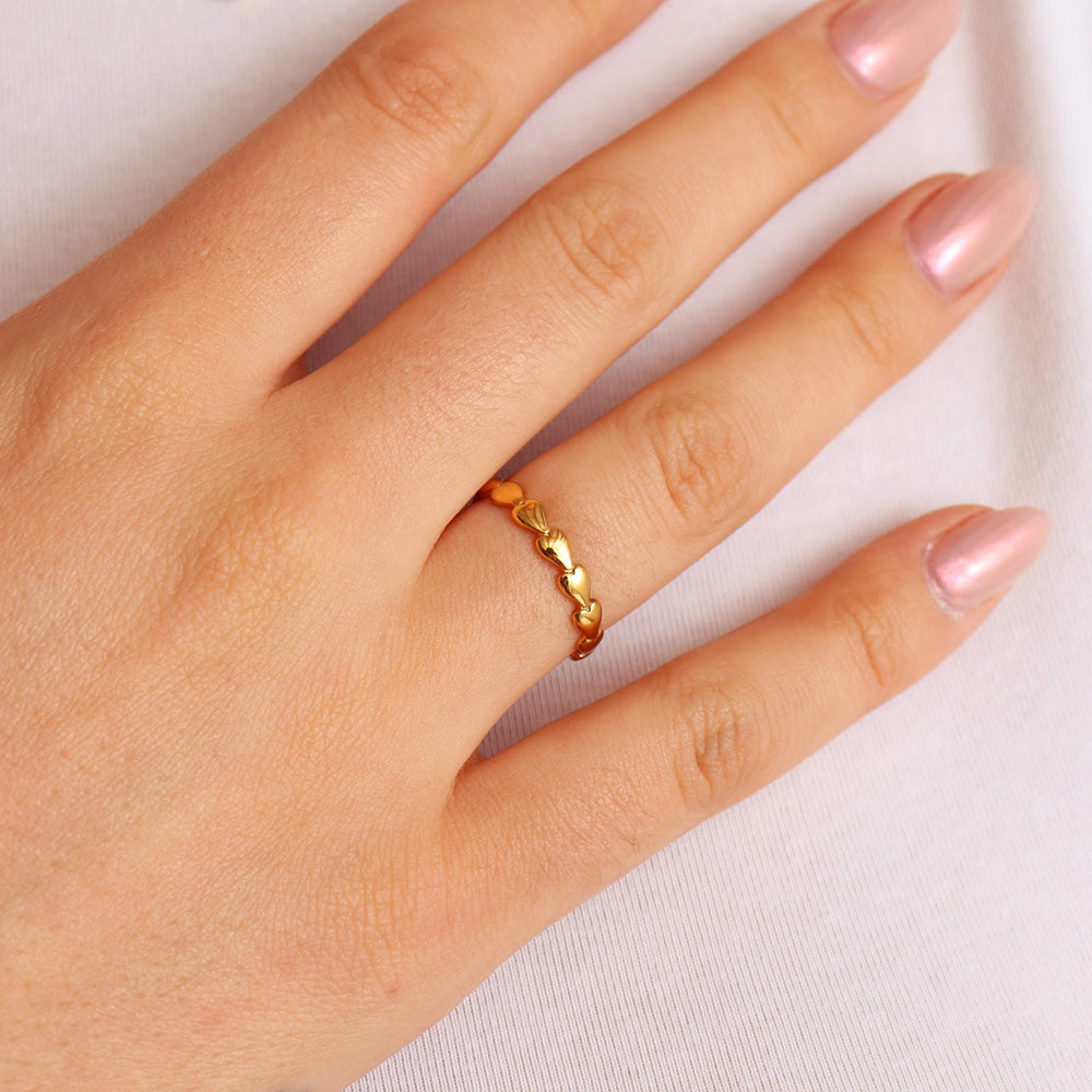 Anello Ditsy con cuore - Oro