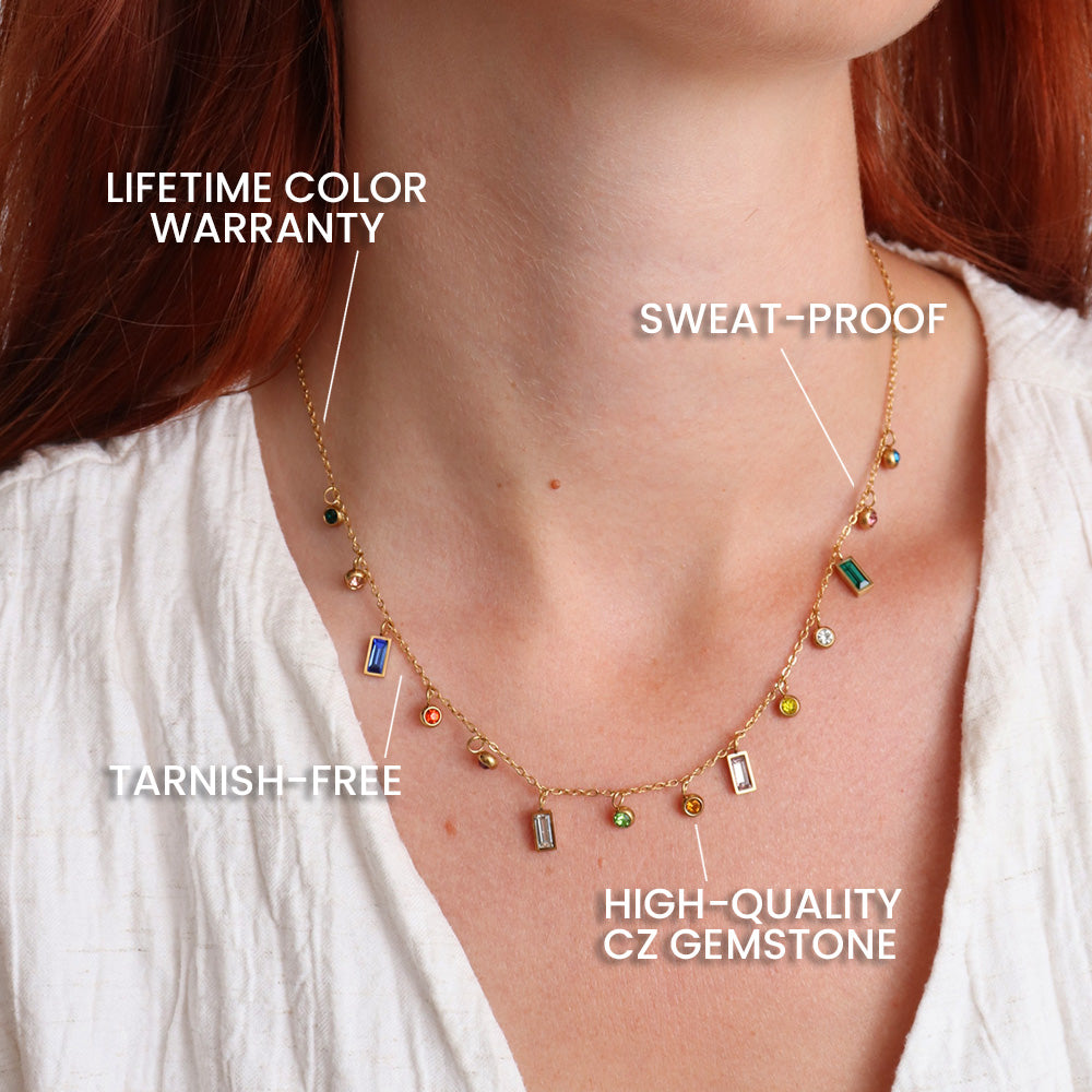 Bejeweled Necklace - Gold