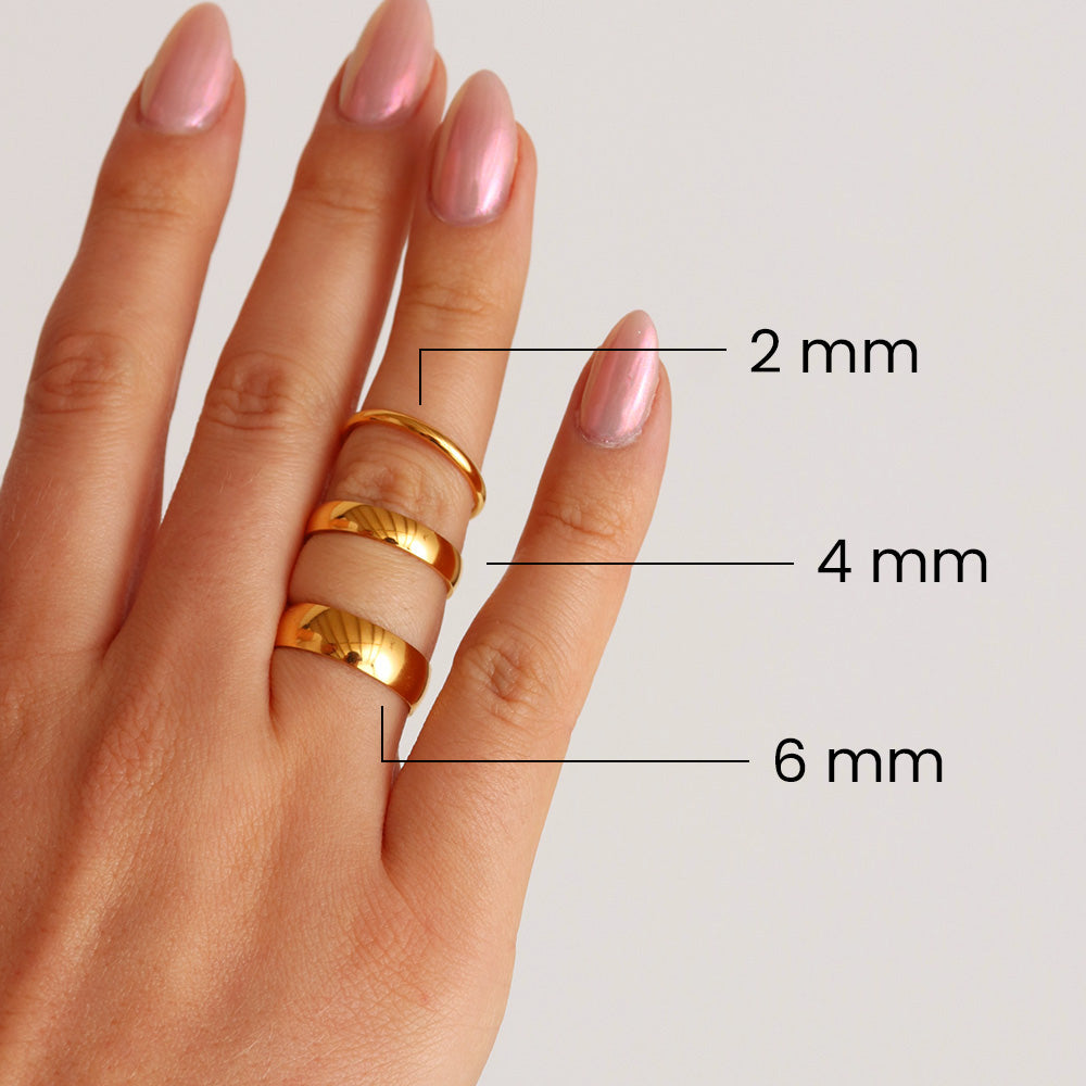 Anello a nocca minimalista - Oro