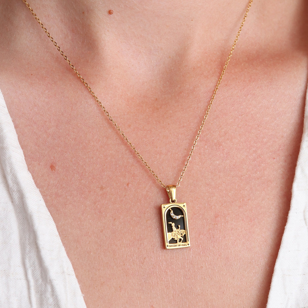 Knight of Cups Pendant Necklace - Gold