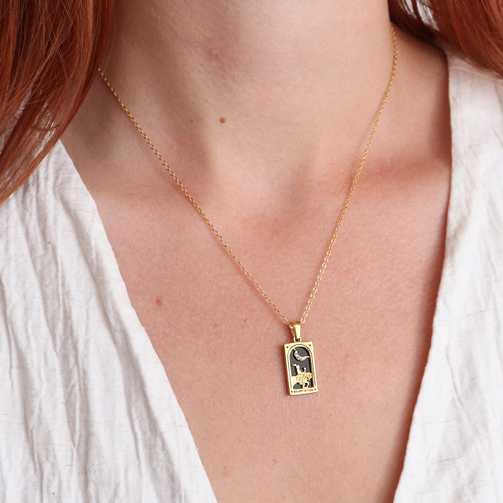 Knight of Cups Pendant Necklace - Gold