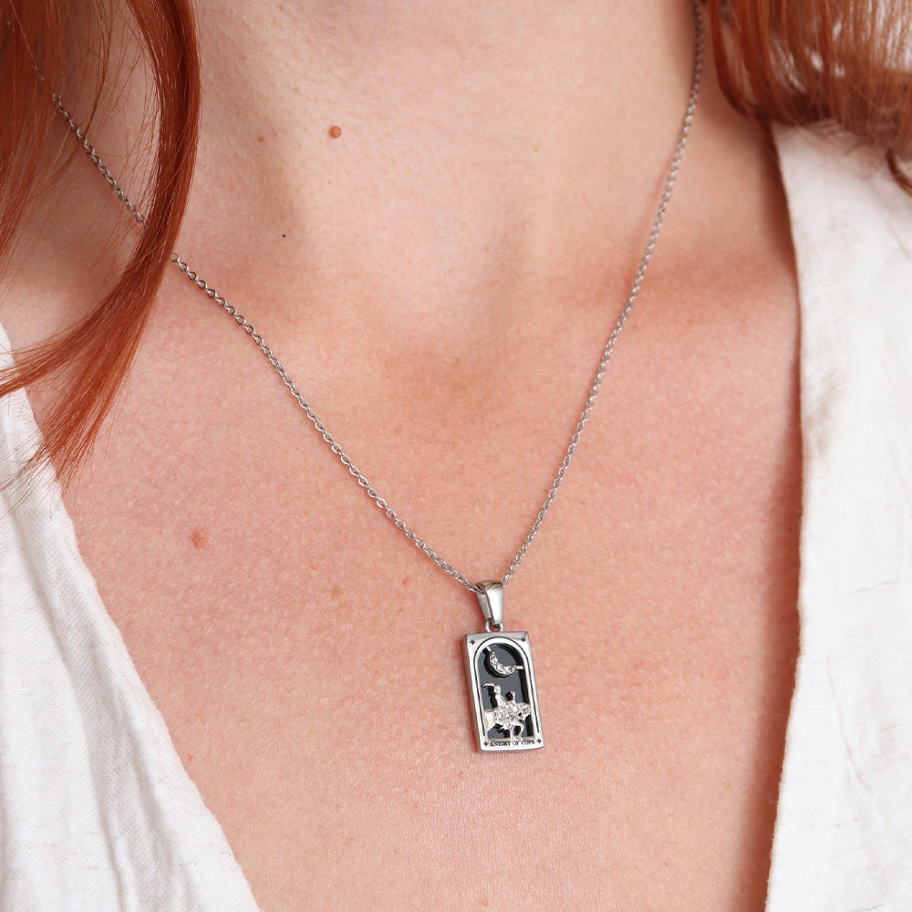 Knight of Cups Pendant Necklace - Silver