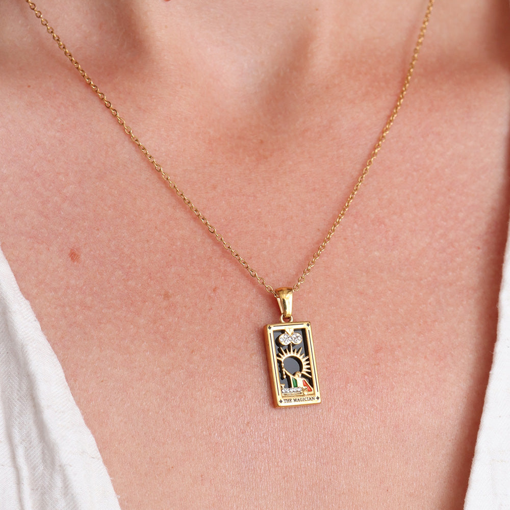 Magician Pendant Necklace - Gold