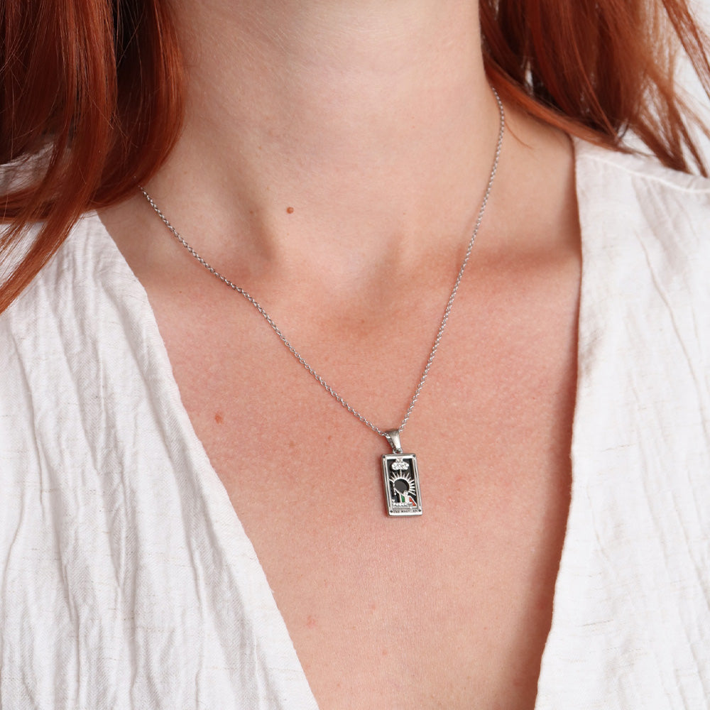 Magician Pendant Necklace - Silver