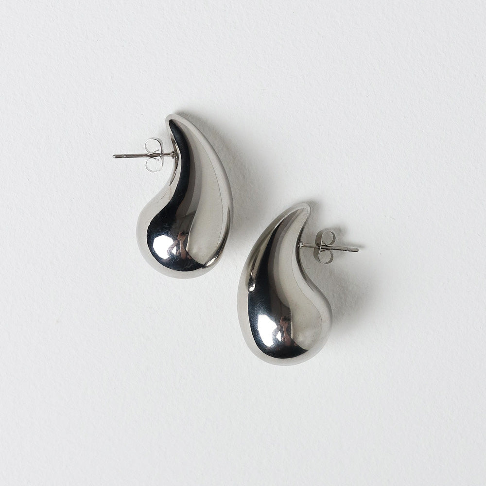 Orecchini pendenti a pera - Argento