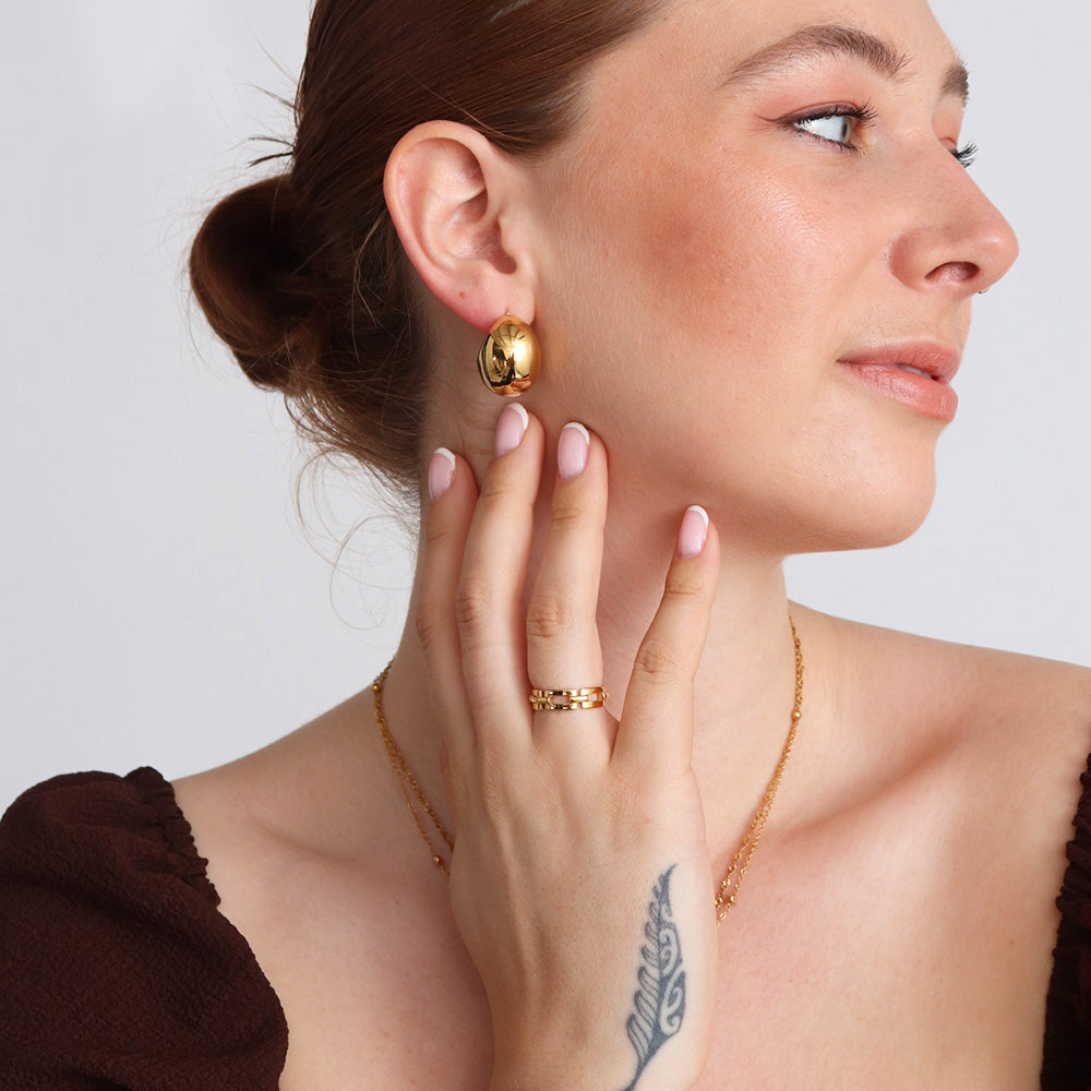 Soph Statement Earrings - Gold