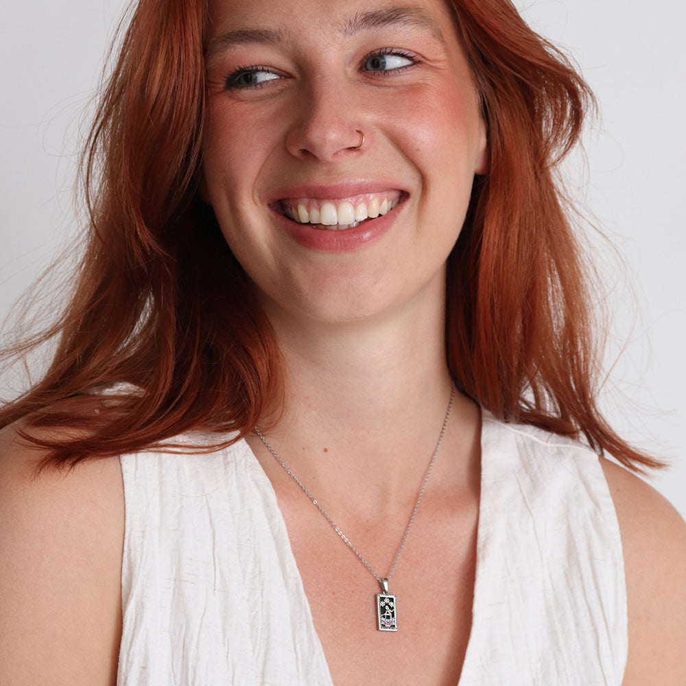 Collana con pendente a stella - Argento