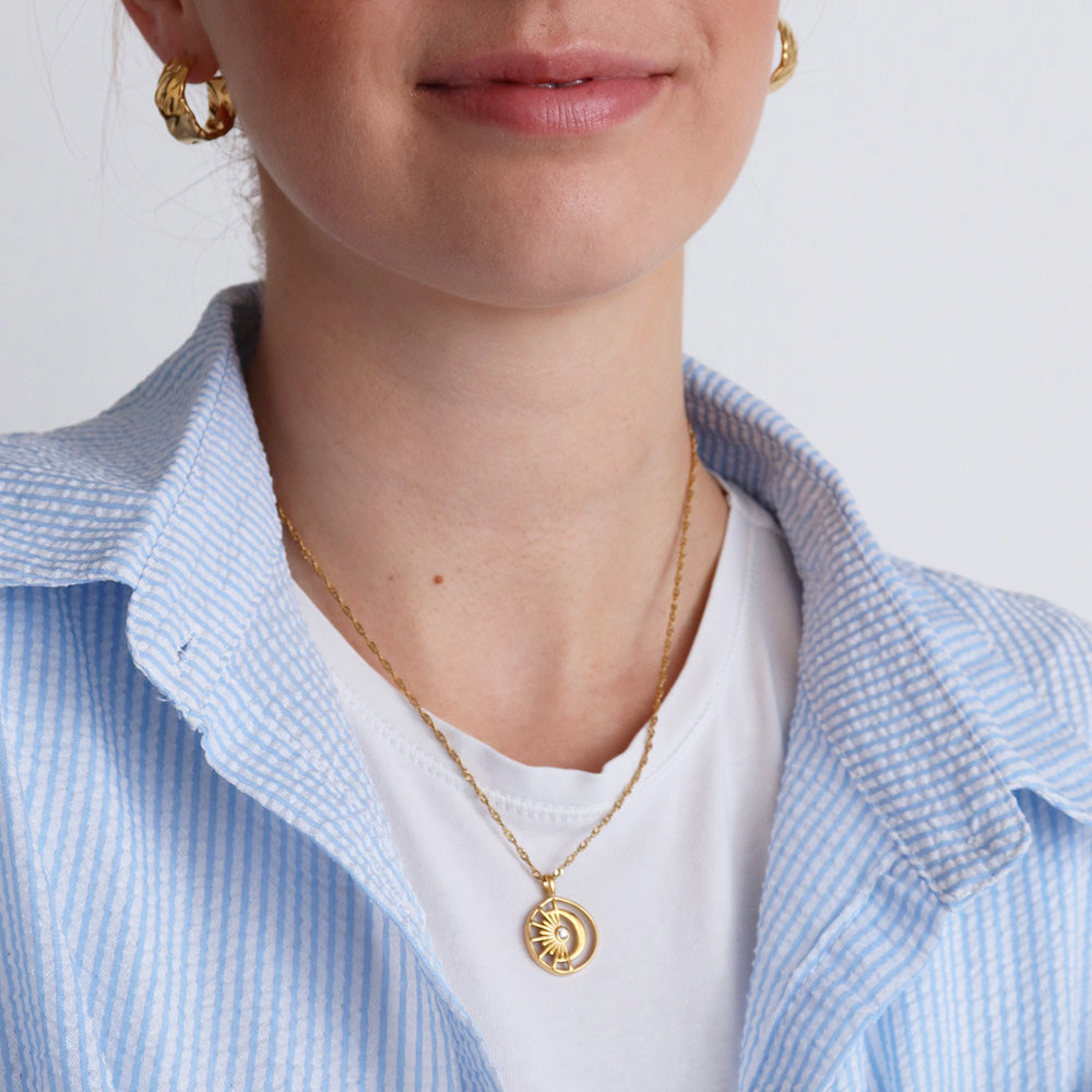Collana Sole e Luna - Oro