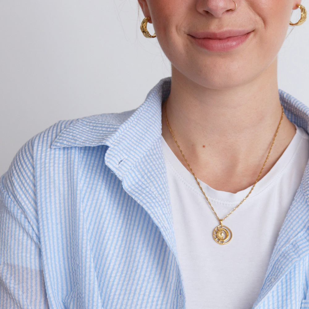 Collana Sole e Luna - Oro