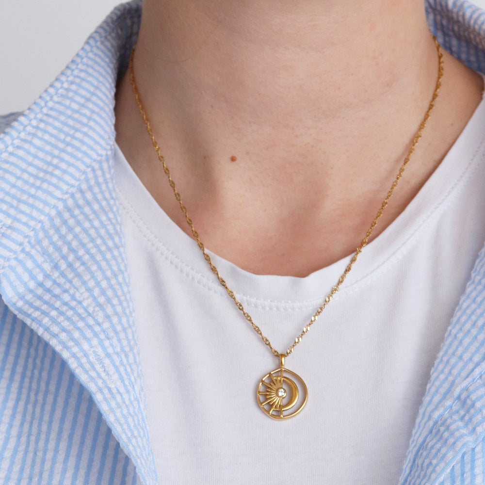 Collana Sole e Luna - Oro