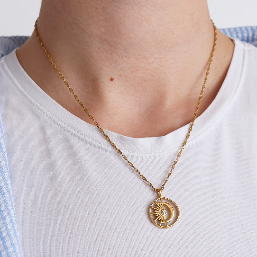 Collana Sole e Luna - Oro