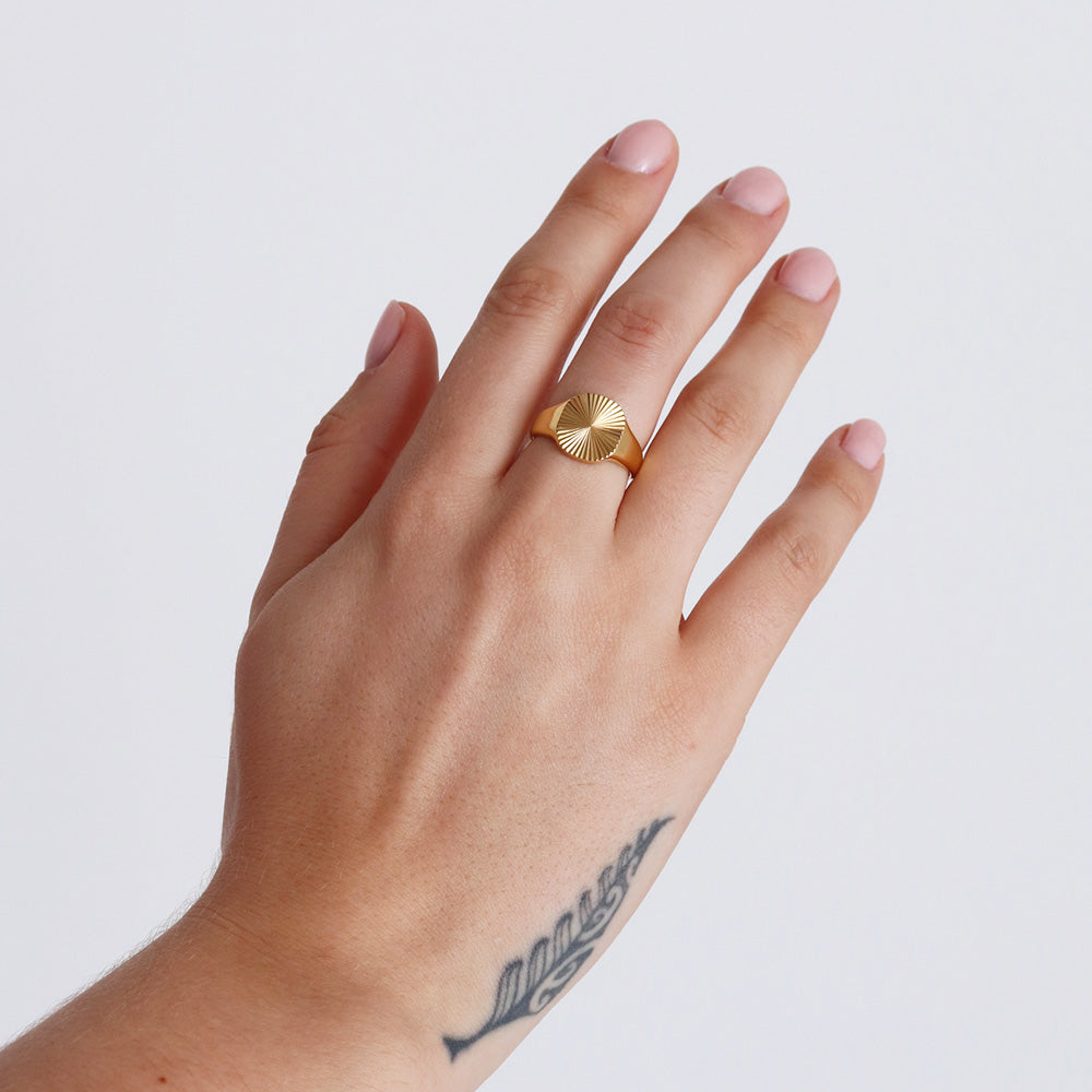 Anello Sunburst - Oro