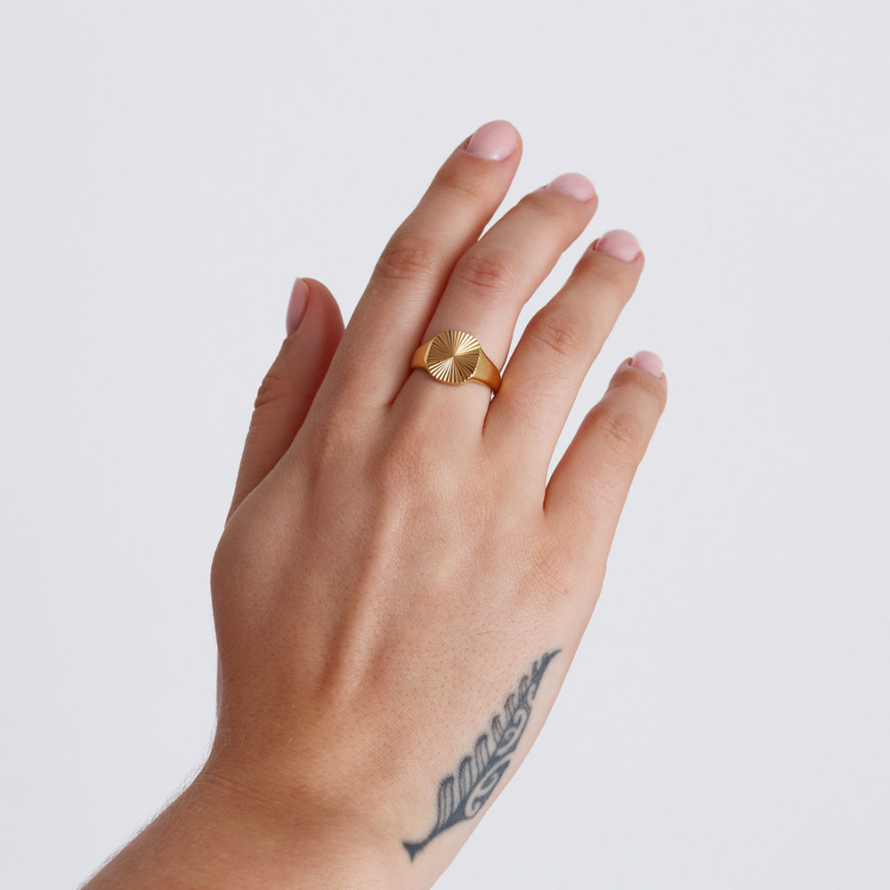 Anello Sunburst - Oro