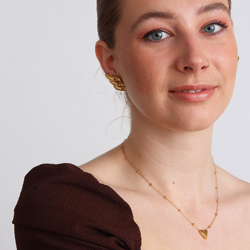 Grace Winged Earrings - Gold