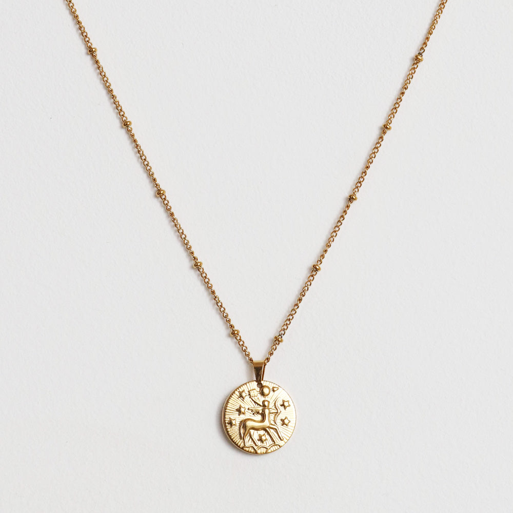 Collana con ciondolo Luna - Oro