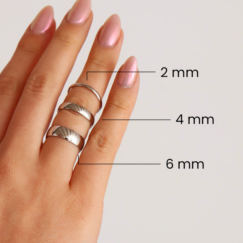 Anello a nocca minimalista - Argento